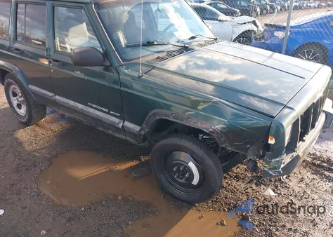 2001 Jeep Cherokee Sport из США, поврежденный, VIN 1J4FF48S01L571228